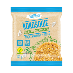 Frank & Oli Kokosowe miękkie ciasteczko miąższ kokosowy + migdał 50 g