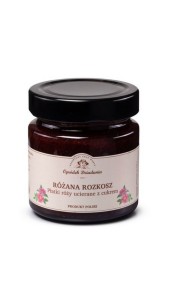 Różana rozkosz płatki róży ucierane z cukrem 240 g Ogródek Dziadunia