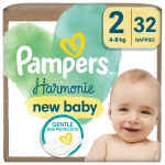 Pampers Harmonie Baby Pieluszki, rozmiar 2, 32 sztuki, 4 kg-8 kg