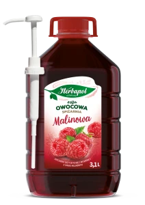 Owocowa spiżarnia malinowa z pompką - herbapol 3,1 l