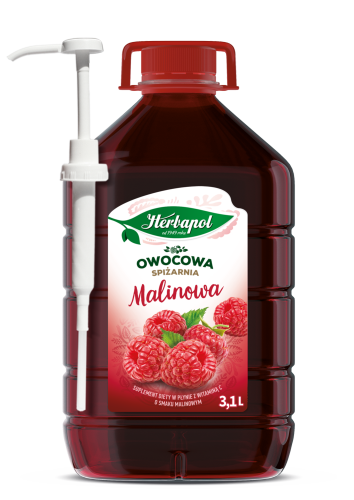 Owocowa spiżarnia malinowa z pompką - herbapol 3,1 l 1214410.png