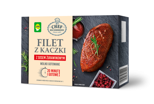 Filet z kaczki z sosem żurawinowym 430 g wolno gotowane chef recommends 1085341.png