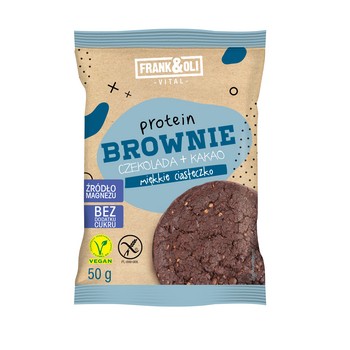 Frank & Oli Protein brownie czekolada + kakao miękkie ciasteczko 50 g 127896_0_1746737652946.jpg