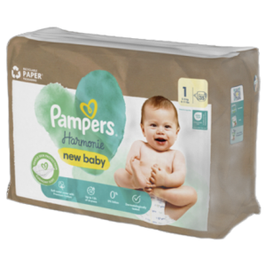 Pampers Harmonie Baby Pieluszki, rozmiar 1, 35 sztuk, 2 kg-5 kg