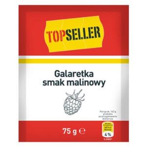 TOPSELLER Galaretka smak malinowy 75 g