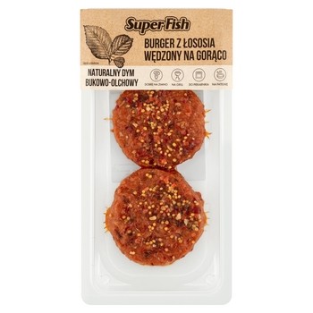 Superfish Burgery z łososia wędzone na gorąco z przyprawą paprykową 170 g 997169_0_1746757708964.jpg