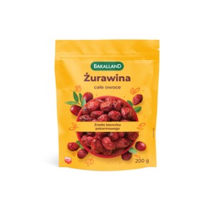 Żurawina całe owoce 200 g Bakalland