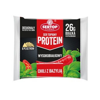Ser topiony w plastrach protein z chili i bazylią 130 g SERTOP 852109_0_1746752693960.jpg