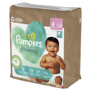 Pampers Harmonie Baby Pieluszki, rozmiar 4, 24 sztuki, 9 kg-14 kg