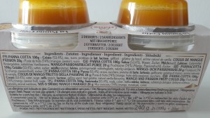 Panna Cotta Rians z mango i marakują 2x120 g