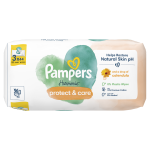 Pampers Harmonie Protect & Care Chusteczki nawilżane dla dzieci 3 opakowania = 132 chusteczki
