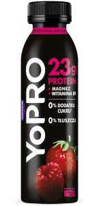 YoPRO Jogurt pitny o smaku truskawka-malina 270 g