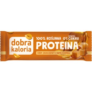 Dobra kaloria Baton proteinowy - krem orzechowy z nutą karmelu 42 g