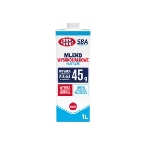 Mlekovita SBA Mleko wysokobiałkowe klasyczne 1 l