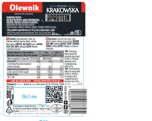 Sucha krakowska high protein 80 g Olewnik 1257805.jpg