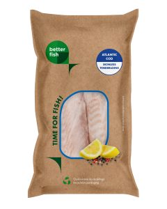 Freezco Better Fish Dorsz polędwice bez skóry mrożone, 10% glazury 500 g/450 g