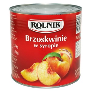 Brzoskwinie w syropie 2650 ml Rolnik
