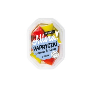 Allora Papryczki czerwone & zielone z serkiem 150 g