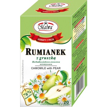 Malwa Herbata ziołowa rumianek z gruszką 20x2 g 43544_0_1746735792736.jpg