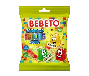 Bebeto rainbows bricks sour 80 g