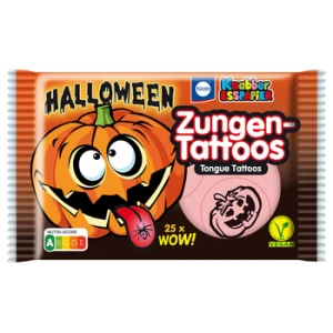 ZT HALLOWEEN 11 g - chrupiący opłatek z tatuażem na język. Zawiera substancję słodzącą.