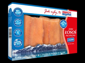 ABRAMCZYK Łosoś Pacyficzny (Gorbuscha / Keta) Filety Bez Skóry Bez Dodatków 10% 450/500 g
