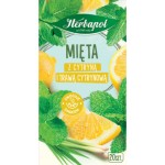 Herbapol herbatka ziołowo-owocowa o smaku mięta z cytryną i trawą cytrynową 20x3 g