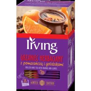 Irving Grzaniec herbaciany z pomarańczą i goździkami 20 torebek 40 g (20x2 g)
