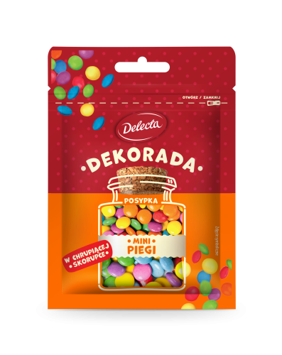 Delecta Decorada Kolorowe Mini Piegi 30 g 1291498.png