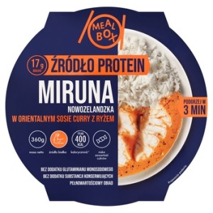 Mealbox Miruna nowozelandzka w orientalnym sosie curry z ryżem 360 g