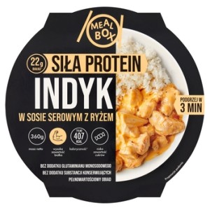 Mealbox Indyk w sosie serowym z ryżem 360 g