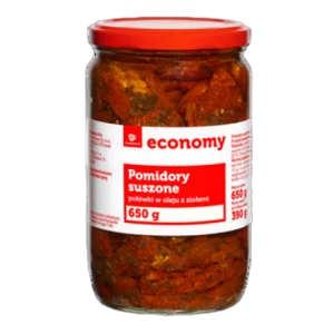 TGE Pomidory suszone połówki w oleju z ziołami 650 g