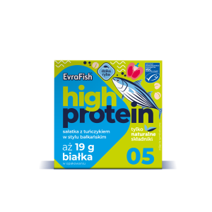 Evrafish Proteinowa sałatka z tuńczykiem w stylu bałkańskim 160 g