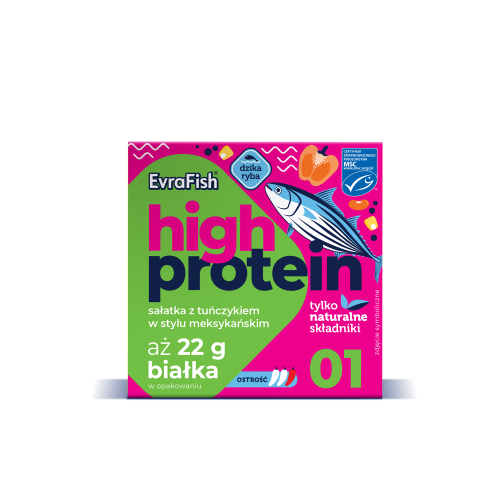 Evrafish Proteinowa sałatka z tuńczykiem w stylu meksykańskim 160 g 1309138.png