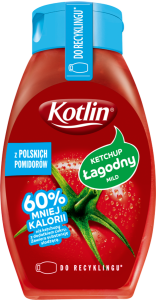 Kotlin Ketchup łagodny 60% mniej kalorii 420 g