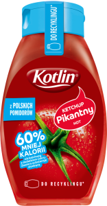 Kotlin Ketchup pikantny 60% mniej kalorii 420 g