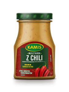 Kamis musztarda STRONG z chili ciętym 185 g