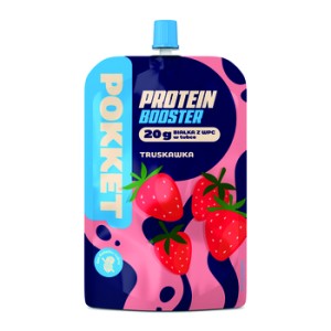 Pokket Mus Protein booster truskawkowy 180 g