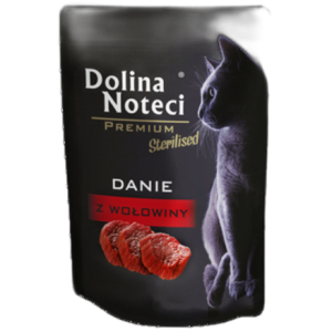 Dolina Noteci Premium Mokra karma dla kotów sterylizowanych danie z wołowiny 85 g