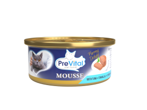 PreVital mini puszka - Mus dla dorosłych kotów z tuńczykiem 85 g