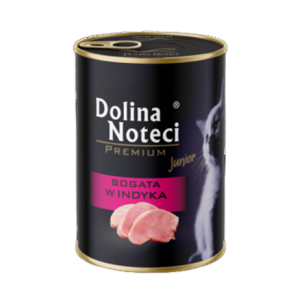 Dolina Noteci Premium Mokra karma Junior dla kota puszka indyk 400 g