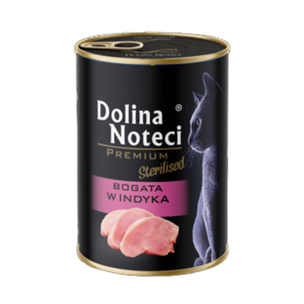 Dolina Noteci Premium Mokra karma dla kotów sterylizowanych puszka indyk 400 g 126107801%2F19078146%2F420389.png
