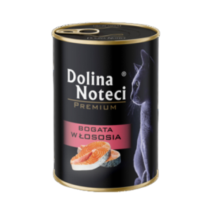 Dolina Noteci Mokra karma Junior dla kota puszka łosoś 400 g