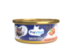 PreVital mini puszka - Mus dla dorosłych kotów z łososiem 85 g