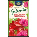 Kruger Desseria Galaretka smak truskawkowy z kwiatem hibiskusa 75 g