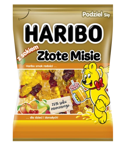 Żelki Haribo Złote Misie z Sokiem 160 g 1304220.png