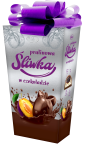 Vobro Pralinowa Śliwka w czekoladzie Prezent 192 g (z kokardą)