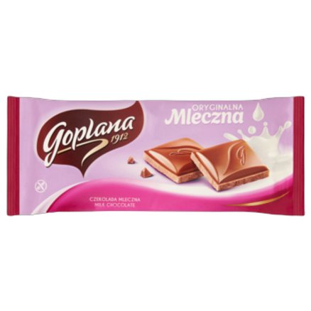 Goplana Oryginalna mleczna Czekolada 90 g Goplana Oryginalna mleczna Czekolada 90g
