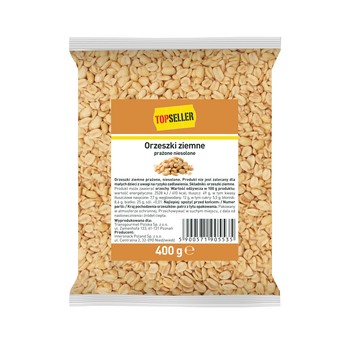 TOPSELLER Orzeszki ziemne prażone, niesolone 400 g 111436_0_1746737279630.jpg
