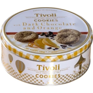 Tivoli Duńskie kruche ciastka z kawałkami czekolady i pomarańczy 150 g